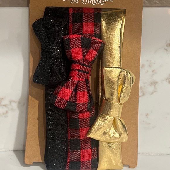 Holiday Christmas Headband 3-Piece Set - Picture 2 of 3